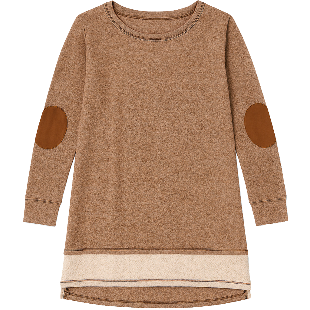 Elbow Patch Pullover Sweatshirt