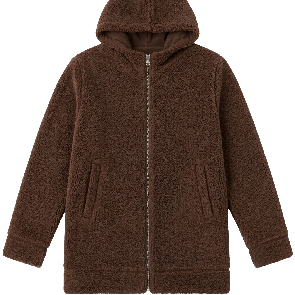 Hooded Sherpa Like Jacket