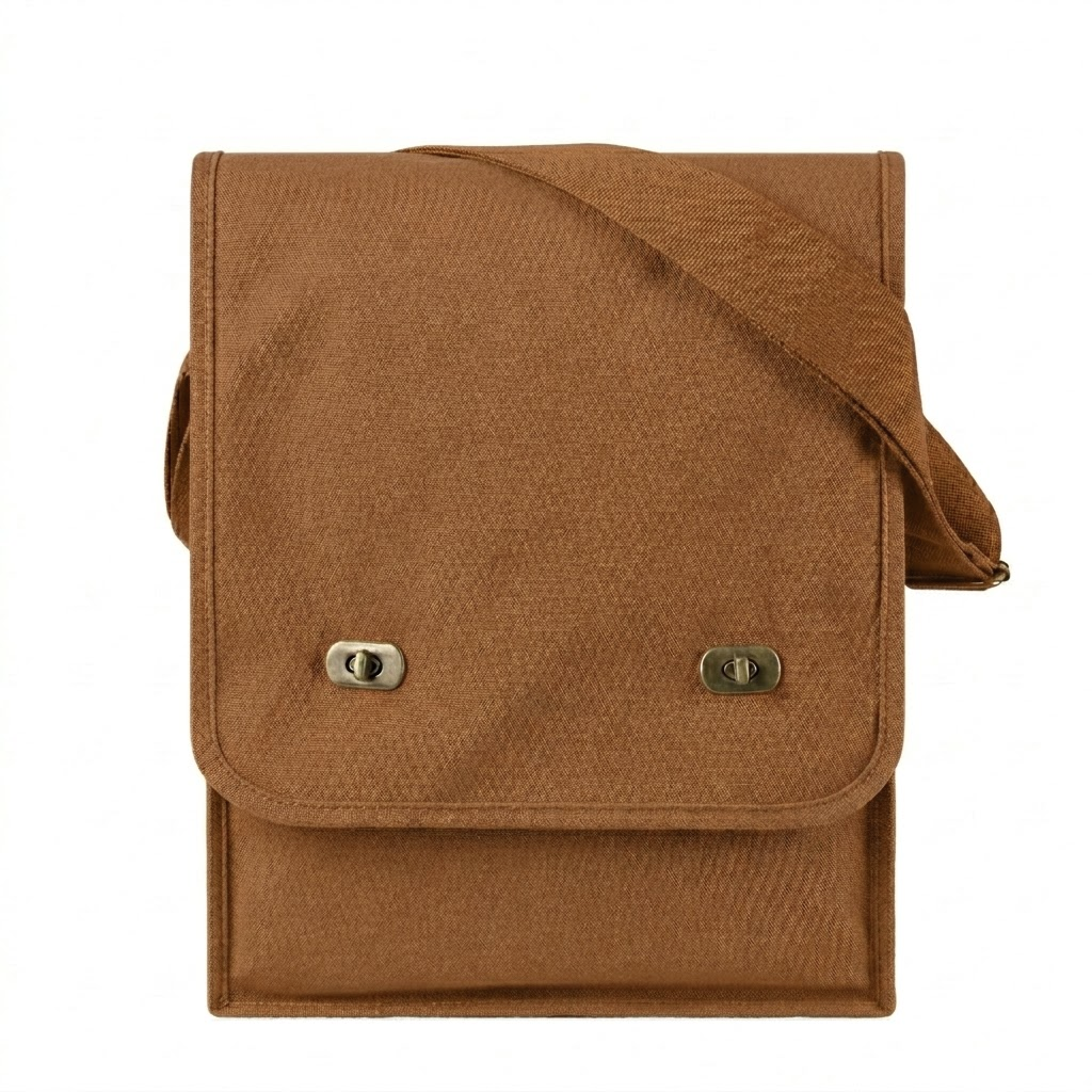 Canvas Crossbody Messenger Tote Bag