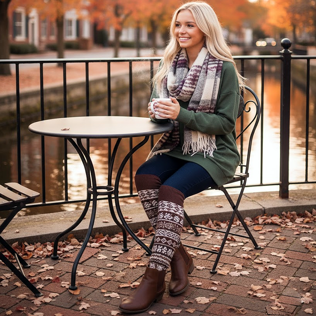 Long V-Neck Sweatshirt