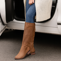 Boots W/Lace Up Back