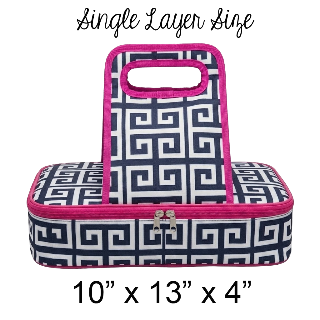 Rectangle GREEK KEY Casserole Carrier