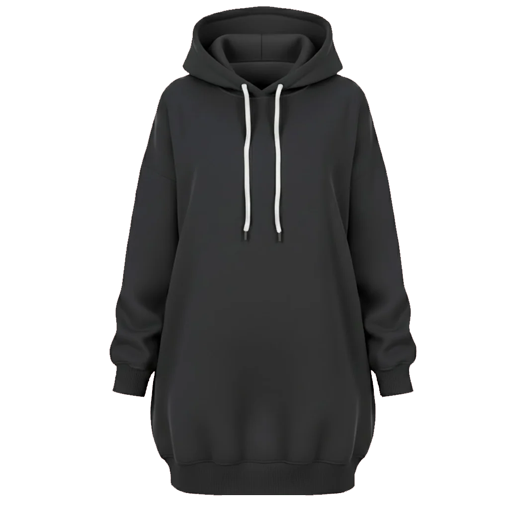 Long Hooded Sweatshirt