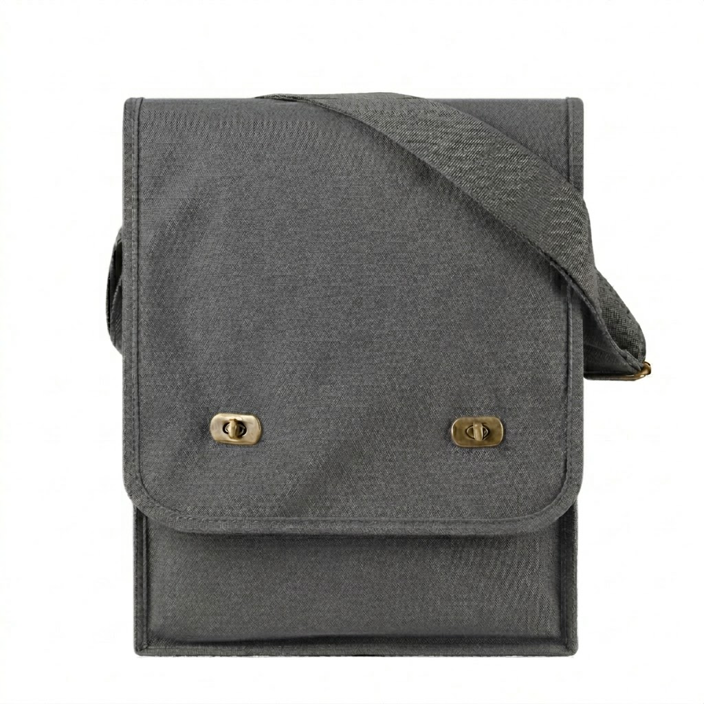 Canvas Crossbody Messenger Tote Bag
