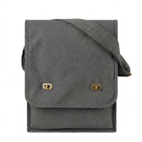 Canvas Crossbody Messenger Tote Bag