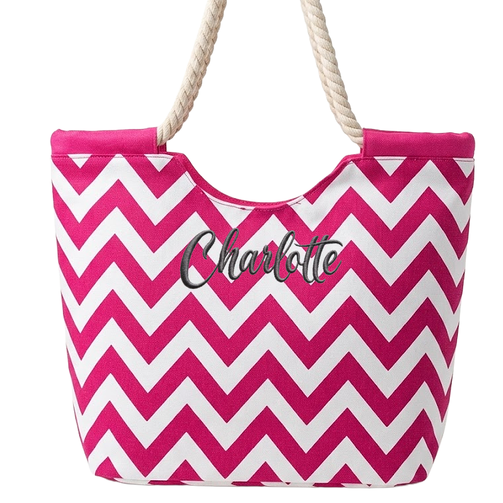 Chevron Everyday ROPE Canvas Tote Bag