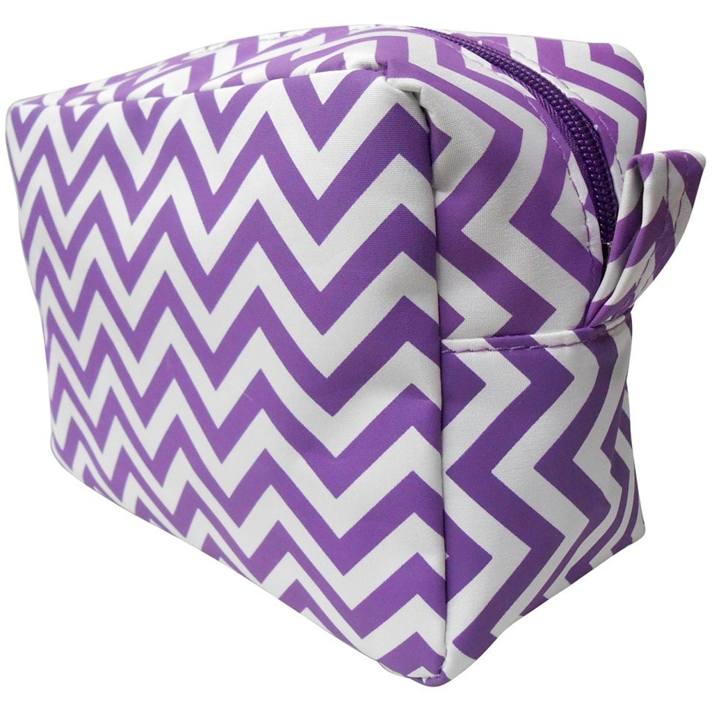 Large Makeup Bag - CHEVRON