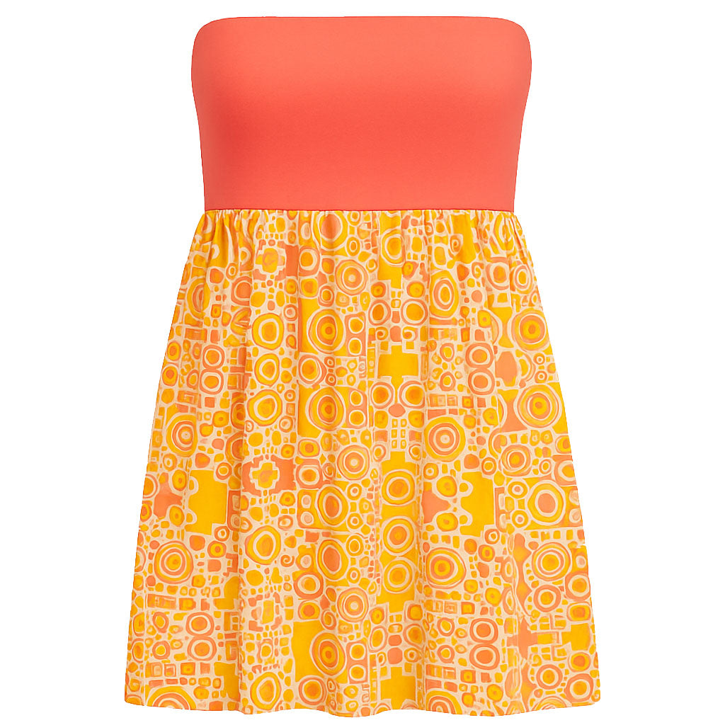 Resort Strapless Cover Up Beach Dress