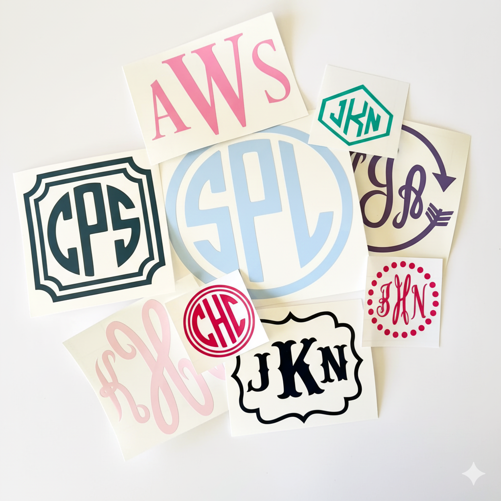 Vinyl Cut Monograms