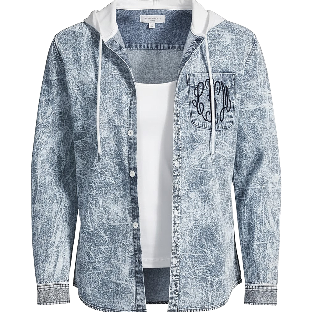 Denim Hooded Jacket