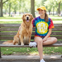 Circle Tie Dye Tee Shirt