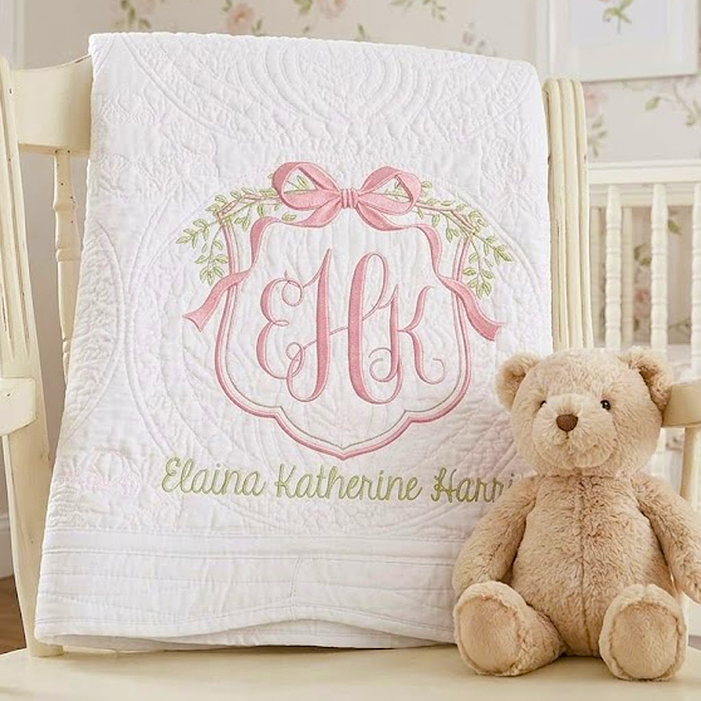 Heirloom Baby Blanket - Ribbon