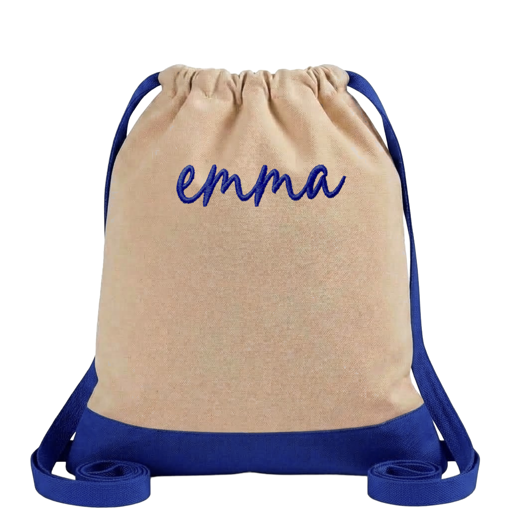 Two-Tone CINCH Canvas Backpack Tote