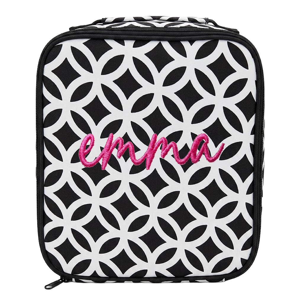 BLACK Interlocking Circle Kids Lunch Box