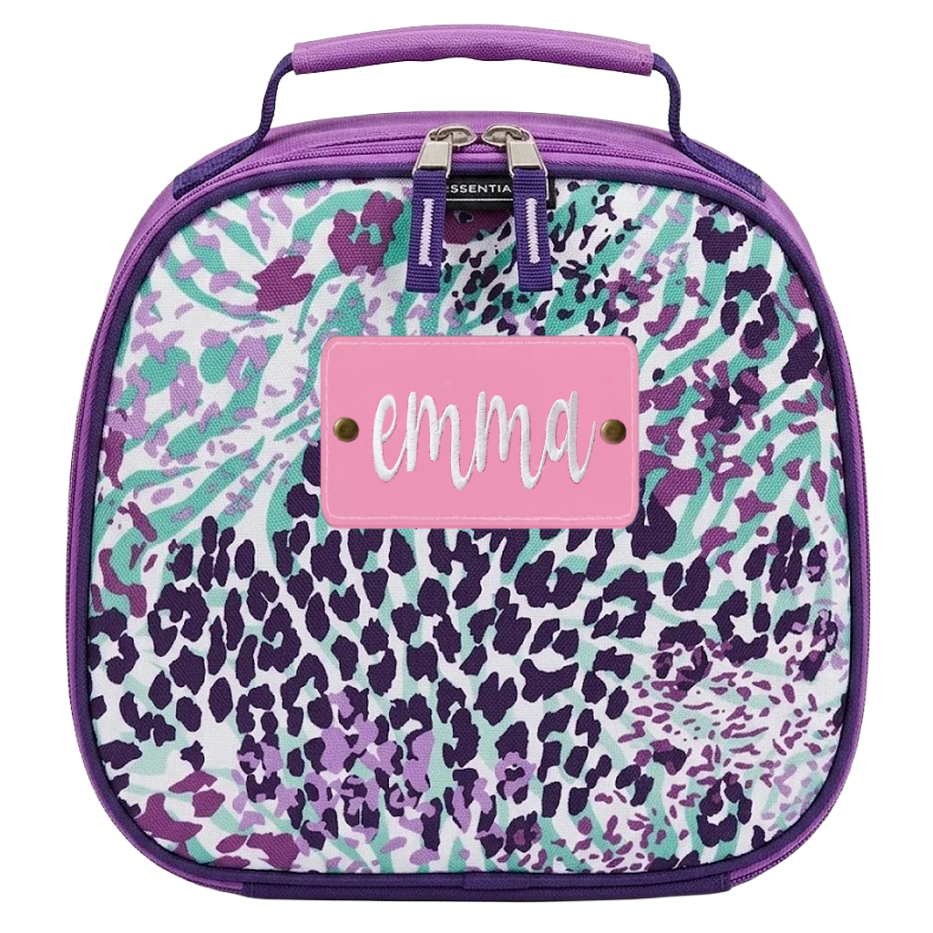 Purple & Mint Leopard Lunch Box