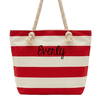 Cotton Cord Canvas Beach Tote
