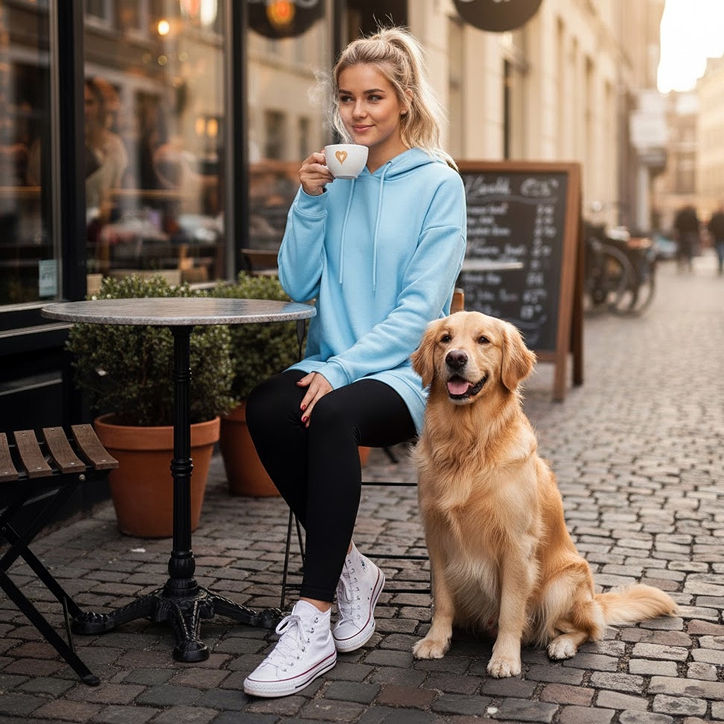 Long Hooded Sweatshirt