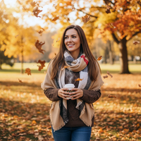 Plaid Square Blanket Scarf