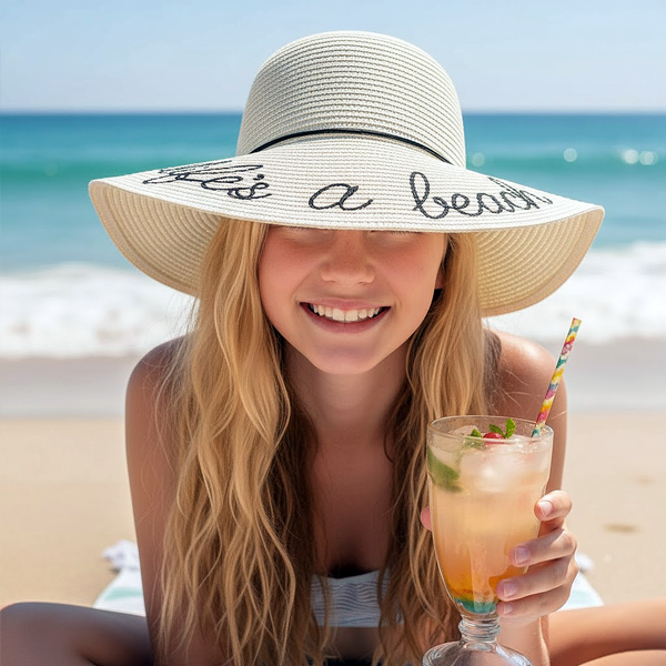 Life's A Beach Floppy Hat