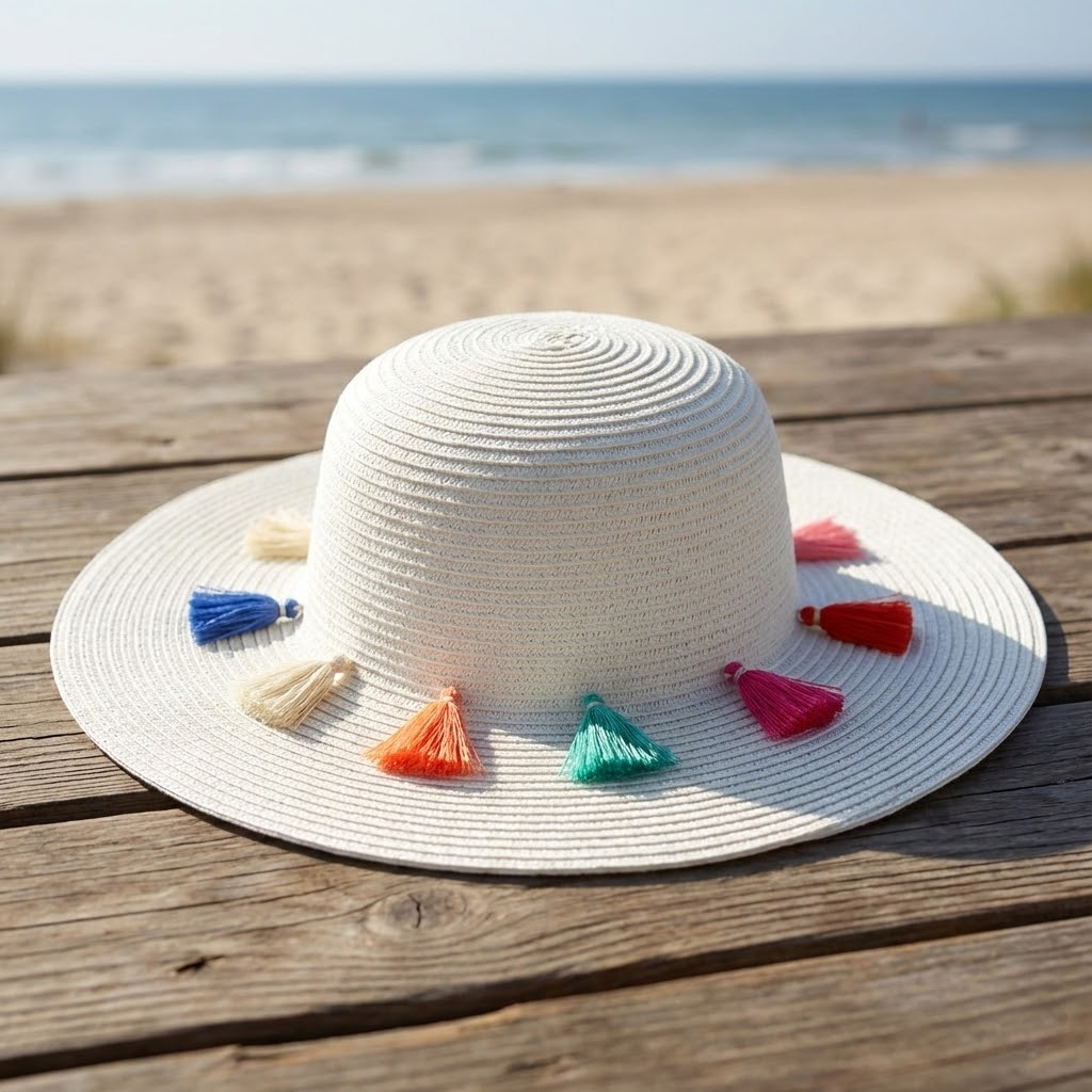 Tasseled Floppy Hat