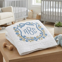 Quilted Heirloom Baby Blanket