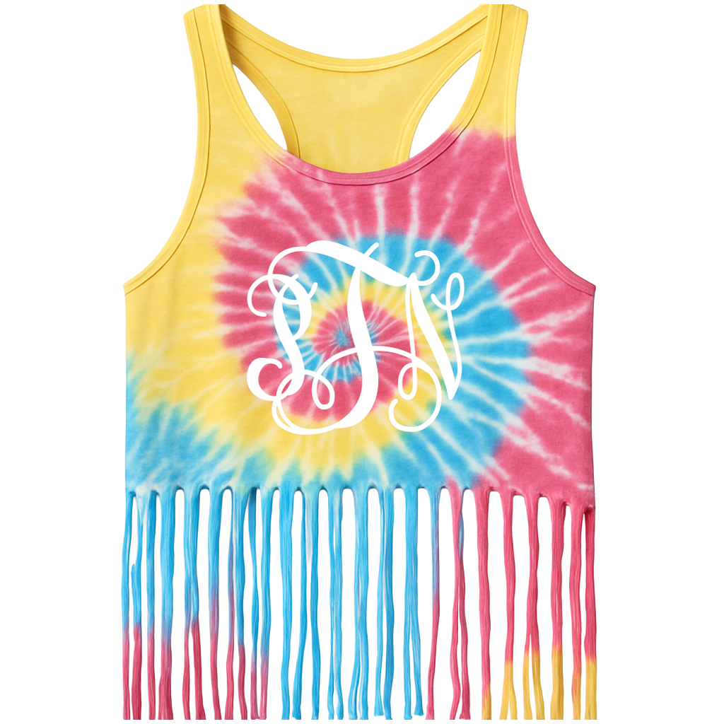Fringe Tie Dye Tank Top