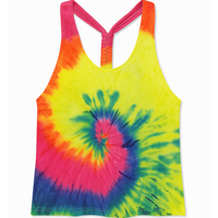 Tie Dye Braided Racerback Tank