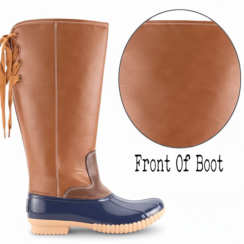 Chic Lace Up Duck Boots