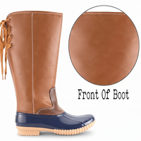 Chic Lace Up Duck Boots