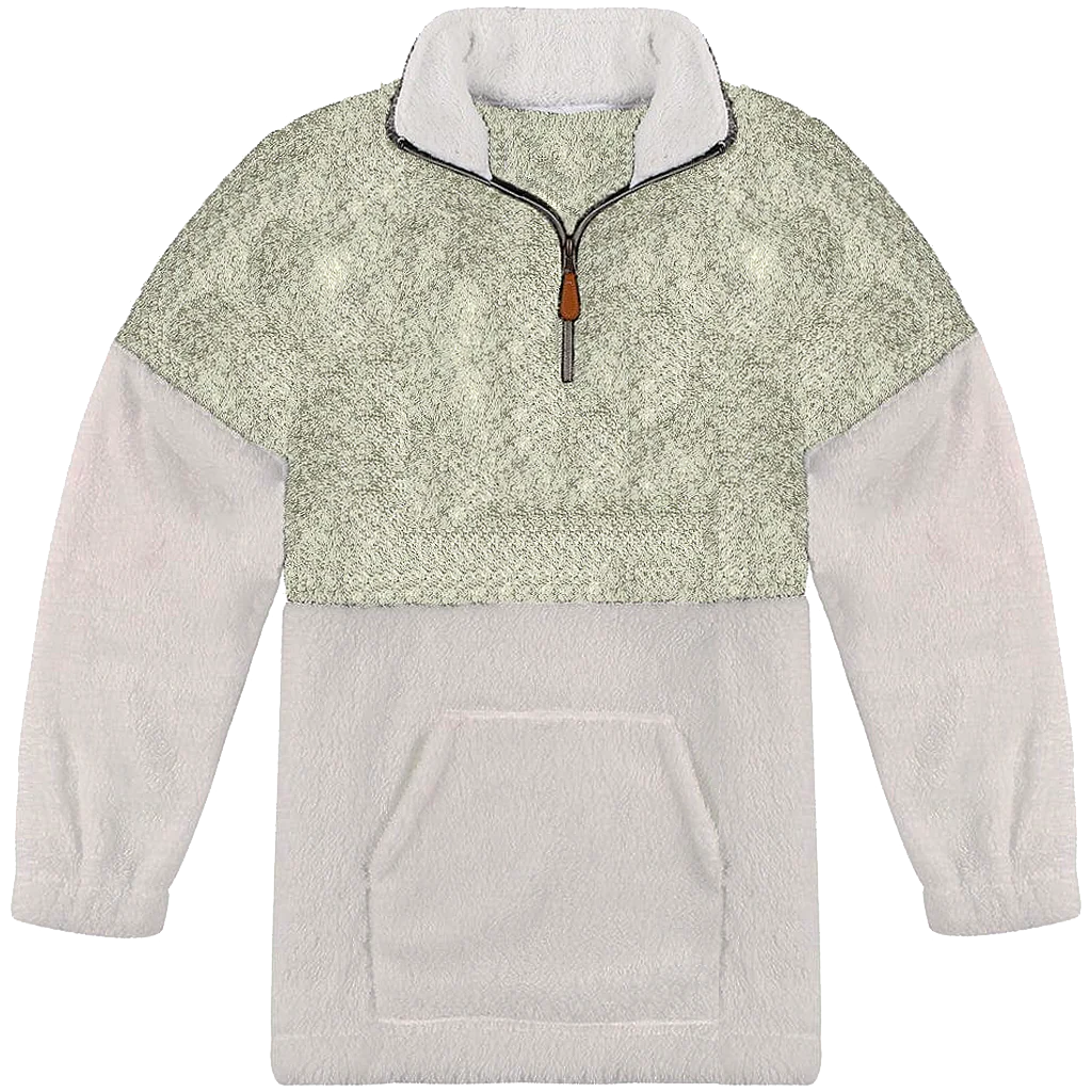 Two Tone Sherpa Pullover