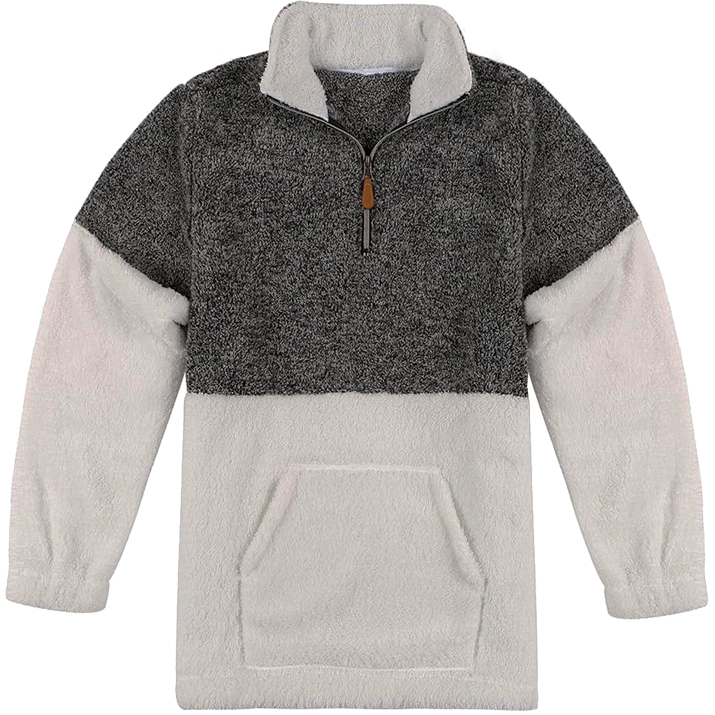 Two Tone Sherpa Pullover