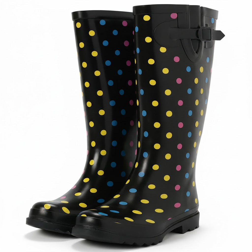 Polka Dot Rain Boots
