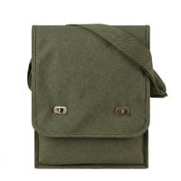 Canvas Crossbody Messenger Tote Bag