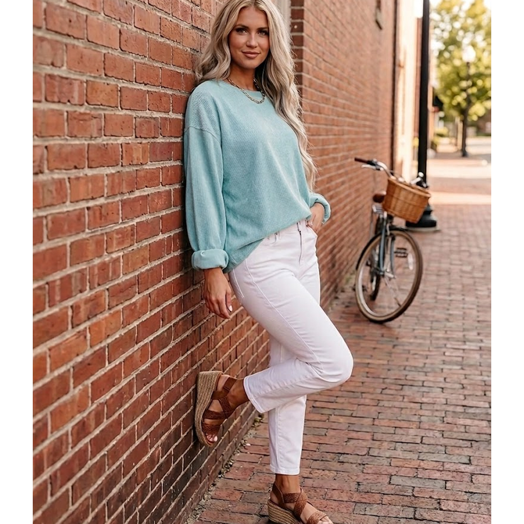Corduroy Crew Sweatshirt