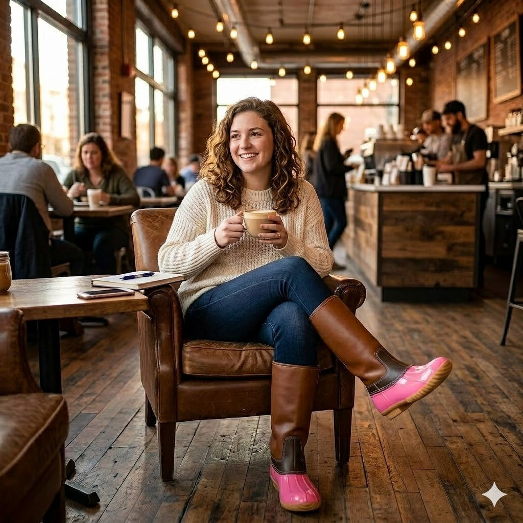 Chic Duck Boots - PINK