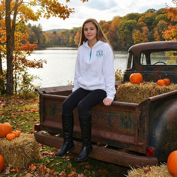 Quarter Zip Hoodie Sweatshirt