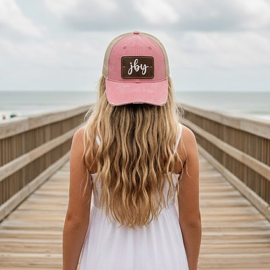 Distressed Frayed Trucker Hat
