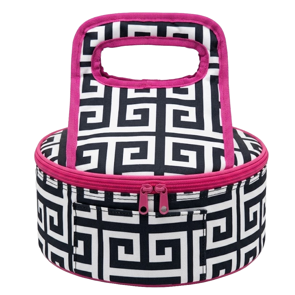 Pie & Casserole Carrier - NAVY/Pink