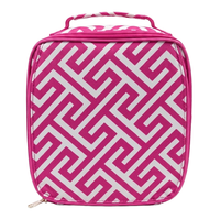 PINK Greek Key Kids Lunch Box