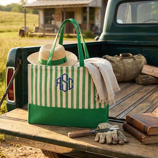Sunwashed Straw Carry All Tote Bag