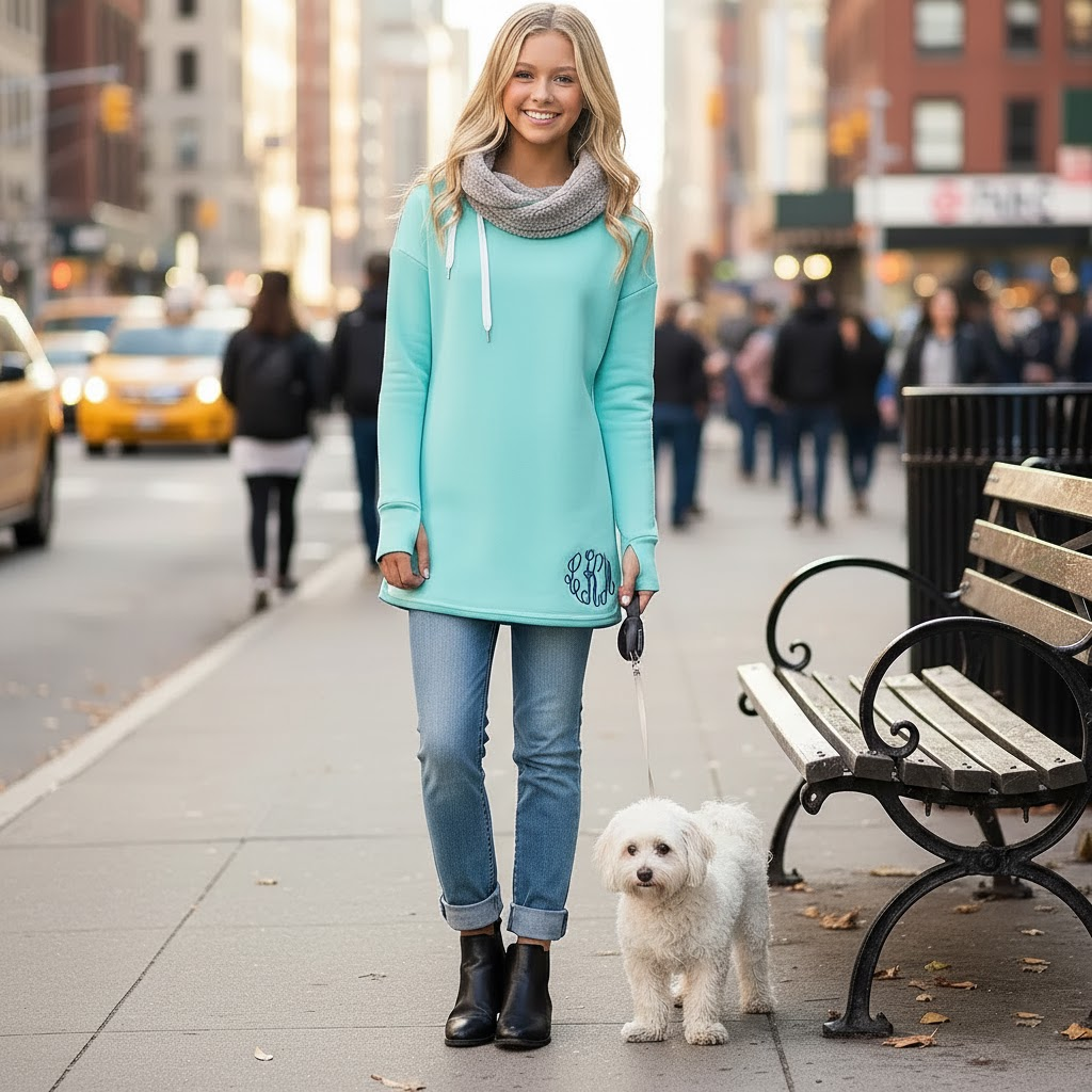 Cowl Neck Sweatshirt