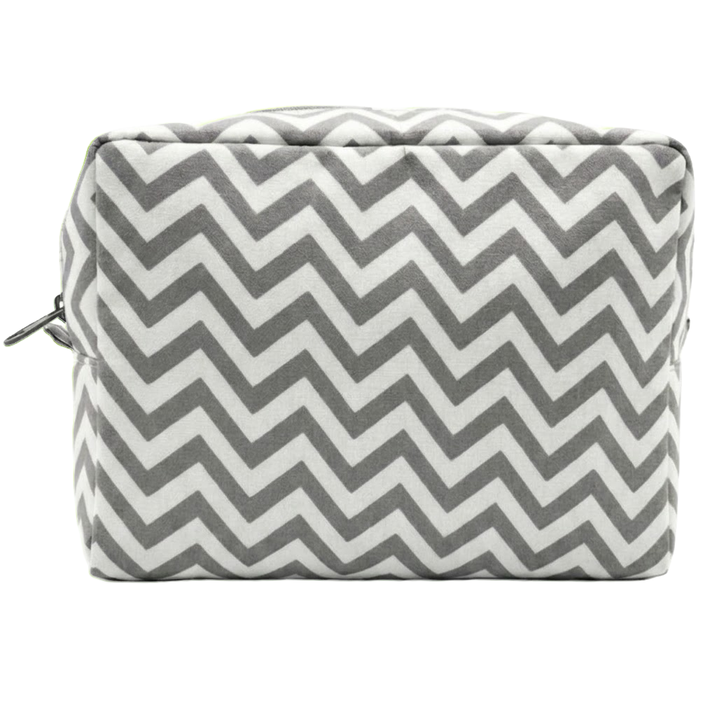 Large Makeup Bag - CHEVRON