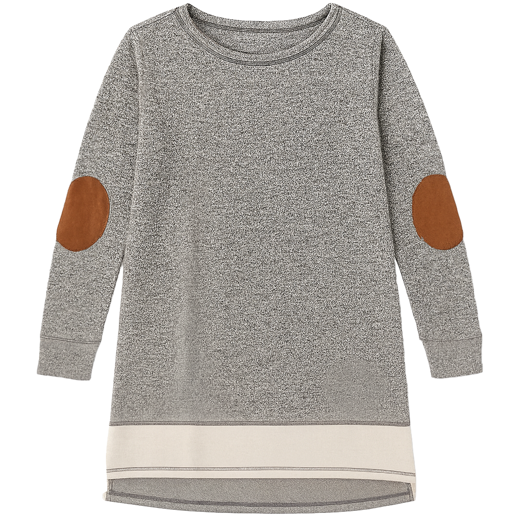 Elbow Patch Pullover Sweatshirt