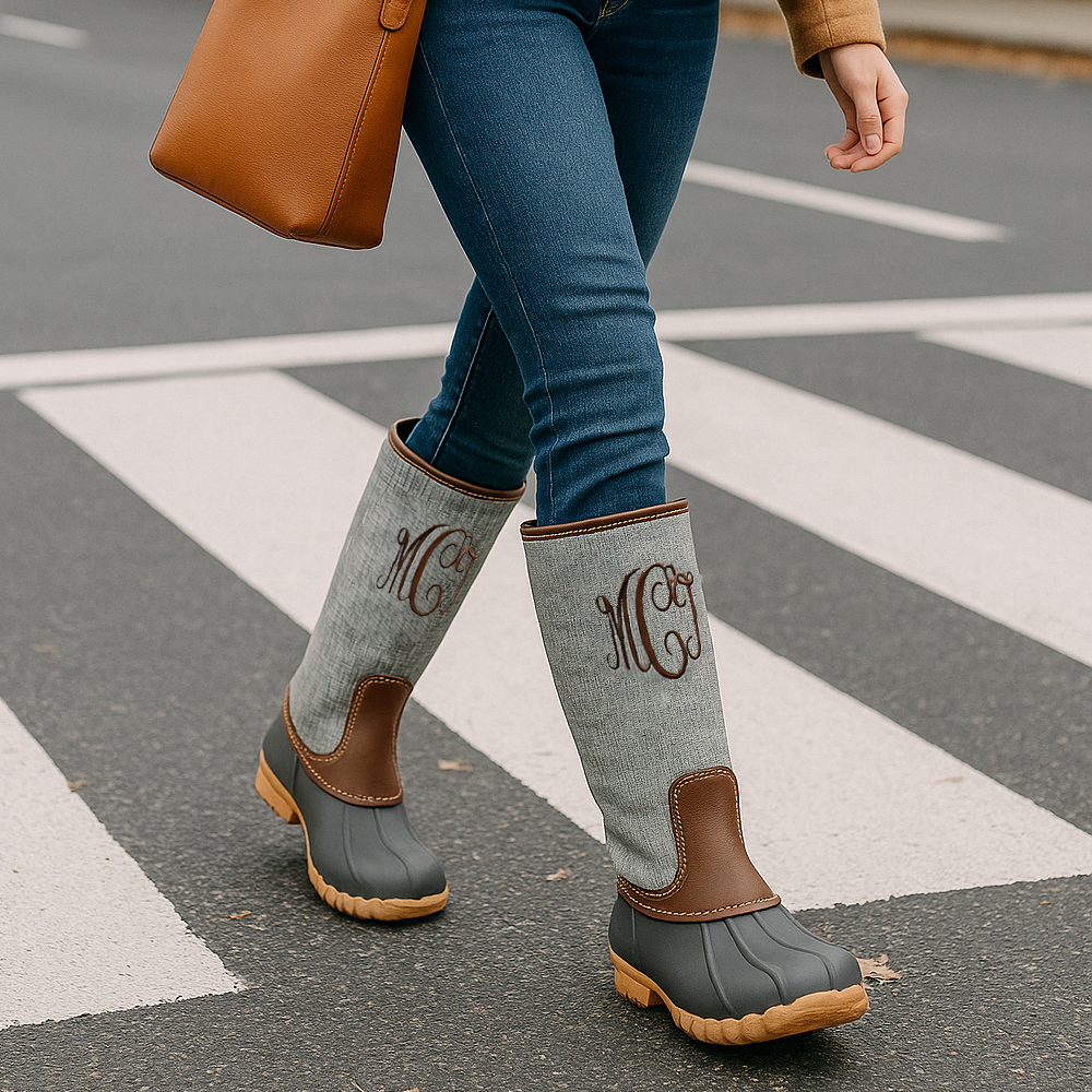 LINEN Duck Boots