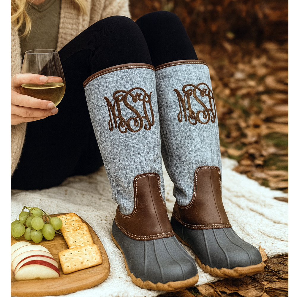 LINEN Duck Boots
