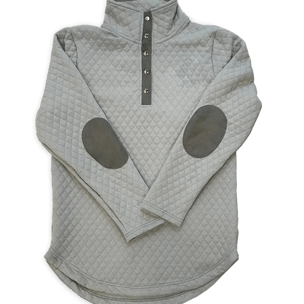 Quilted Patch Pullover