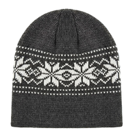 Snowflake Texture Beanie Hat