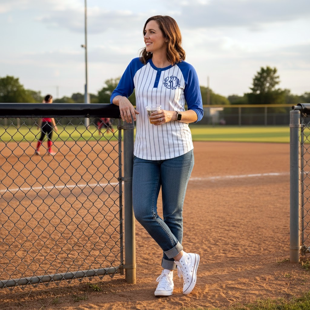 Raglan Henley Tee Shirt