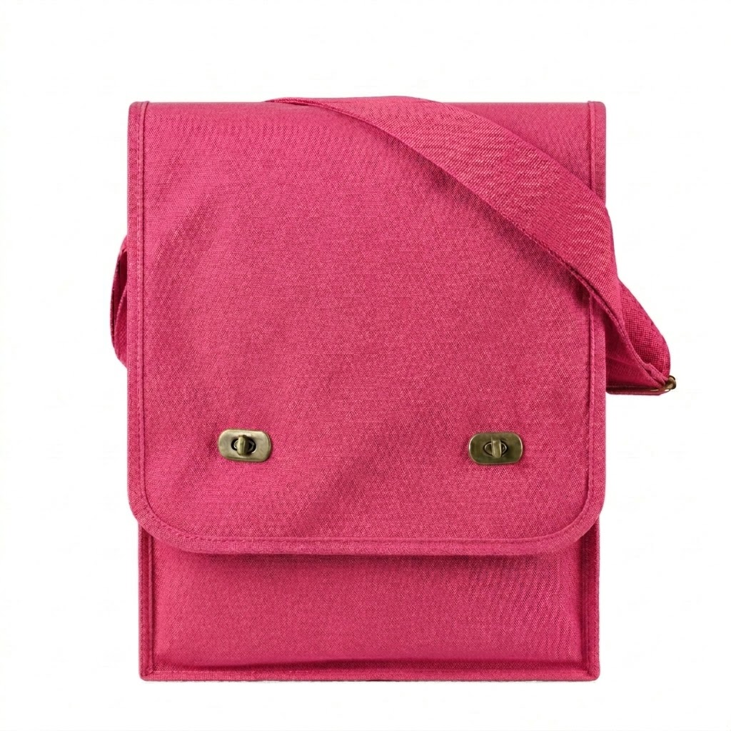 Canvas Crossbody Messenger Tote Bag