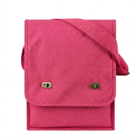 Canvas Crossbody Messenger Tote Bag